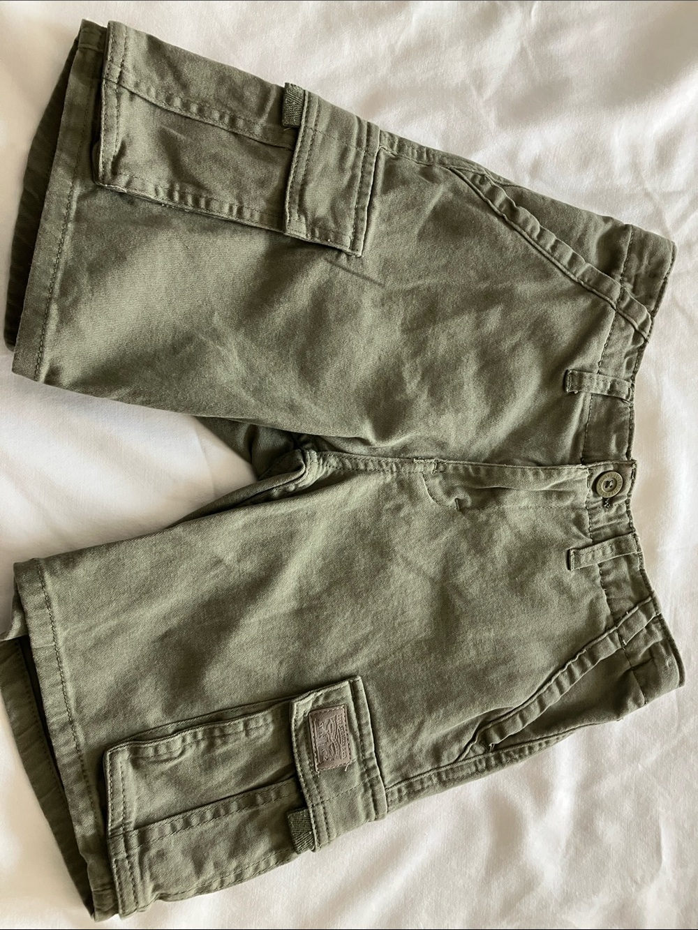 Levi's Olive Green Cargo Shorts with Utility Pockets